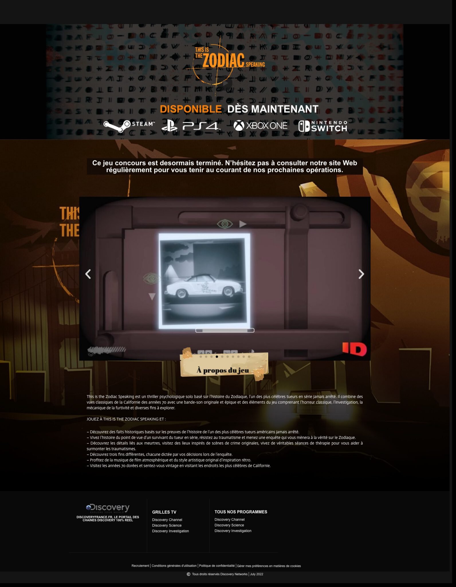 Portail Web Discovery